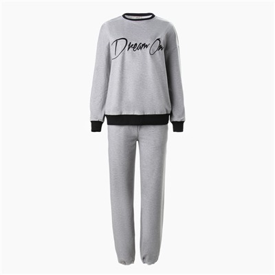 Костюм женский (свитшот, брюки) MINAKU: Casual Collection, размер 42, серый