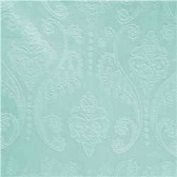 Плед «Этель корал» 1.5 сп Дамаск 150×200 см аквамарин,100% п/э, корал-флис 280 г/м²
