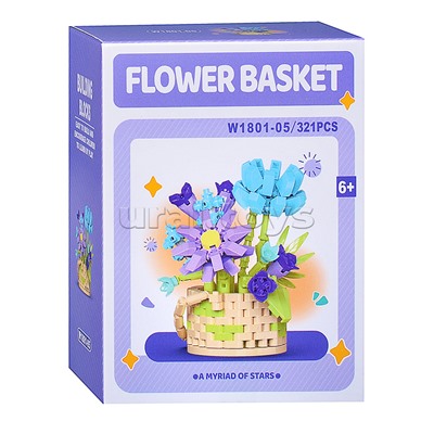 Конструктор "Цветная композиция" (321 дет.) в коробке