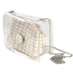 Сумкочка прозрачная с кошельком-косметичкой 20х10х15см