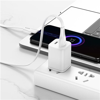 Кабель USB - micro USB Borofone BX85 12W 100см 2,4A  (white)