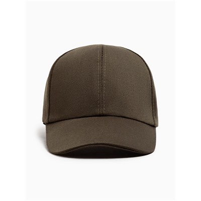 Бейсболка мужская однотонная MINAKU, размер 58, зелёная