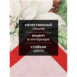 Набор новогодних салфеток «Этель. Рождественский венок», 40×40 см - 4 шт., 100% хлопок, саржа 190 г/м²