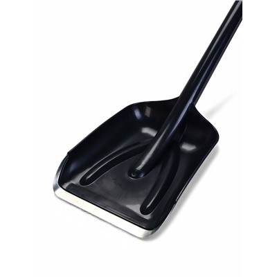 Лопата пластиковая, 70 см, автомобильная, с черенком, чёрная
