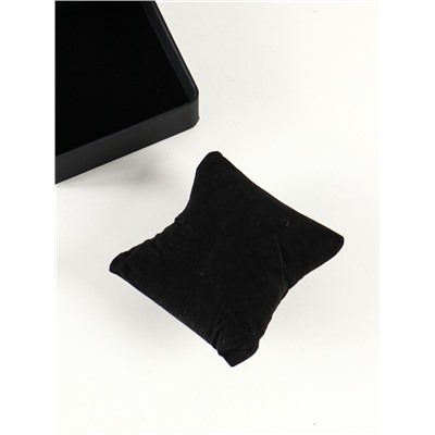 Шкатулка для часов 1 отделение «Чёрная с белой строчкой», матовая, 7.5×11×10.3 см