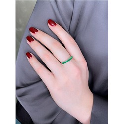 Кольцо из серебра с фианитами родированное 925 пробы к-7208р232