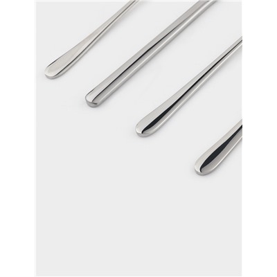 Столовые приборы Magistro «Дина», 4 предмета, нержавеющая сталь, серебристые