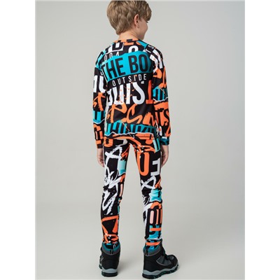 Термокомплект трикот. для мальчиков: фуфайка (футболка) с длин. рук, брюки