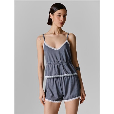 КОМПЛЕКТ ЖЕНСКИЙ (ТОП, ШОРТЫ) 562320/1