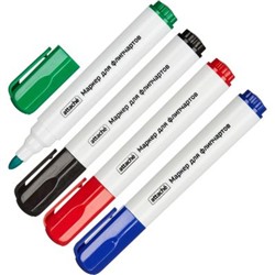 Набор маркеров для флипчартов на бумаге 4 цв. 2-3мм 916468 Attache