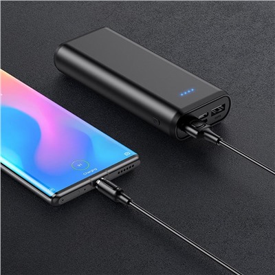 Кабель USB - Type-C Borofone BX41 Amiable магнитный 12W 100см 2,4A  (black)