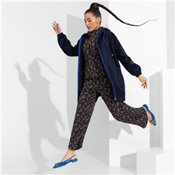 Брючный комплект с капюшоном, Смелый контраст