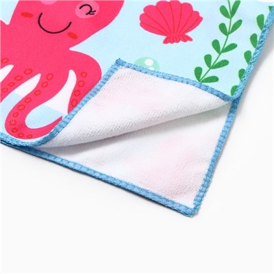 Полотенце - пончо детское LoveLife «Морские жители», 60×120 см