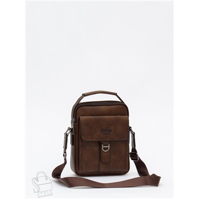 Сумка мужская 1801-2 brown  Jeep в Новосибирске