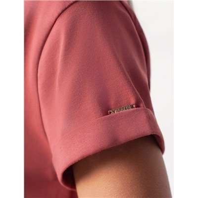 Свободная футболка с принтом из премиального хлопка с эластаном