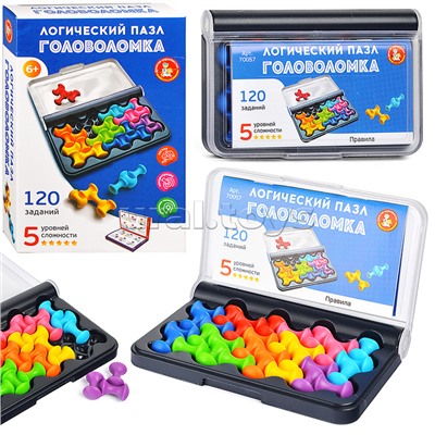 Игра головоломка "Логический пазл" фигурная 8 эл Учись играя