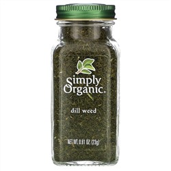 Simply Organic, Укроп, 0,81 унции (23 г)