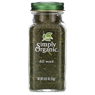 Simply Organic, Укроп, 0,81 унции (23 г)