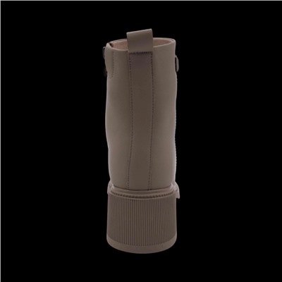 Ботинки из натуральной кожи на меху РА09-2 бежевые