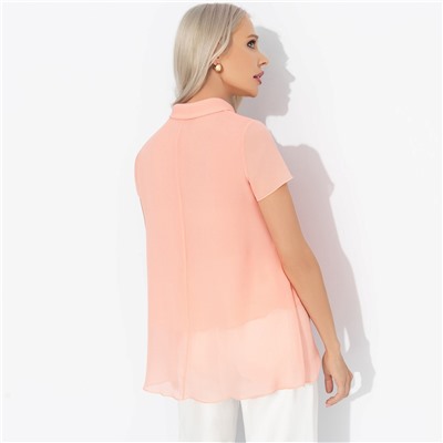 Блуза многослойная, Невероятная красотка (персик)