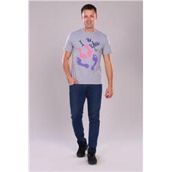 Футболка 24856 (Серый меланж)