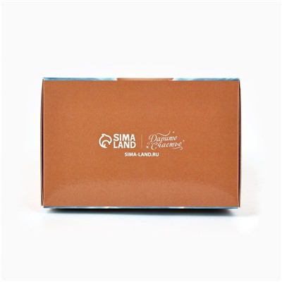 Коробка новогодняя складная с окном «Оленёнок», 9×16.5×6 см