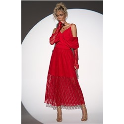 Кружевная юбка Пэрис (красный)