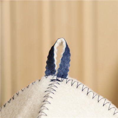 Шапка для бани и сауны с принтом «Колян», 70% полиэфир, 30% шерсть, «Добропаровъ»