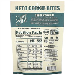 SuperFat, кето-печенье, шоколадная крошка, 64 г (2,25 унции)