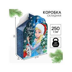 Коробка складная новогодняя «С Новым годом», 17×25×8 см