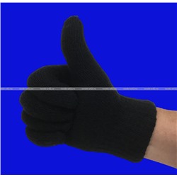 Перчатки мужские зимние толстые двойные ЧЕРНЫЕ арт. А-8