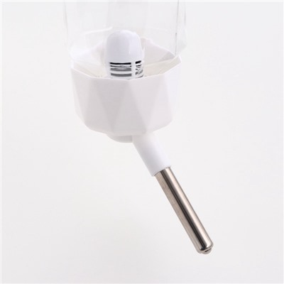 Поилка для животных, 500 мл, крепление-пружинка, белая