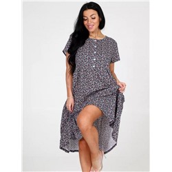 Платье-мелкие-цветы-04 (Темно-синий)