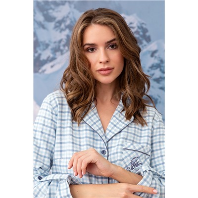 Пижама жен: куртка, брюки Mia Cara AW23WW324 La Thuille голубой пье-де-пуль