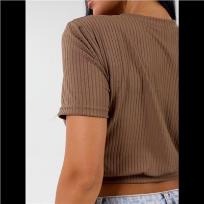Кроп топ Афина (Коричневый)