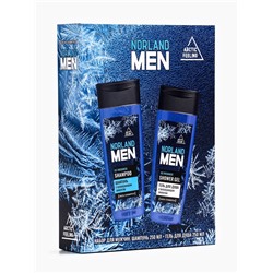 Подарочный набор мужской Norland Men Ice Freshness, гель для душа 250 мл, шампунь 250 мл