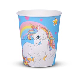 Набор посуды одноразовой "Сказочный единорог" стаканы 10шт.