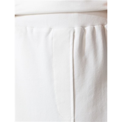 Юбка миди на резинке с разрезами из футера двухнитки с эластаном