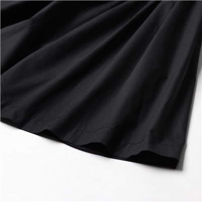 Платье с объёмными рукавами мини женское MIST, чёрное, размер 40-42