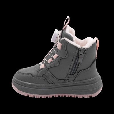 Кроссовки зимние на меху В7187-15 серые