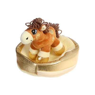 Мягкая игрушка - конфетница «Веселая лошадка», 21 см