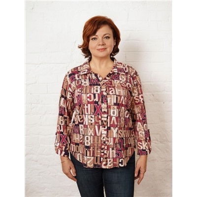 Рубашка "Церри" (Бордовый)