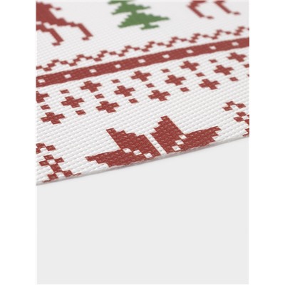 Салфетки сервировочные на стол Доляна «Новый Год», 4 шт., 45×30 см, белые