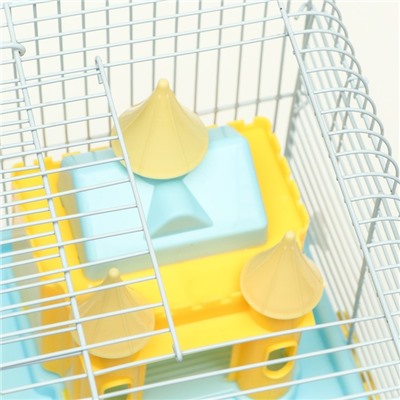 Клетка для грызунов «Пижон», укомплектованная с замком, 27×21×31 см, голубая