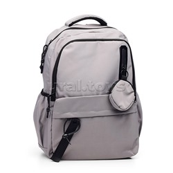 Рюкзак "Street Style" подростковый 48x31x17 см (25 л) 700 г, влагостойкий нейлон, 2 отделения на молнии, одно с уплотненным отделением для ноутбука до 17 дюймов и книг, 2 передних кармана на молнии, кошелек, уплотненная спинка и уплотненные лямки, багажна