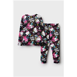 Термокомплект трикот. для девочек: фуфайка (футболка) с длин. рук, брюки для эпизод. использования PLAYTODAY, 1226869