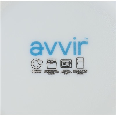 Тарелка глубокая Avvir «Винтаж», 650 мл, 17.5×5.5 см, стеклокерамика, белая