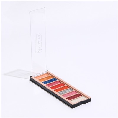 Палетка теней для век с шиммером 10 цветов