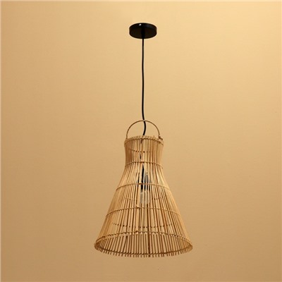 Светильник потолочный из ротанга «Ади», 1×120 Вт, Е27, 30×30×35 см