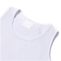 Майка для мальчиков, цвет белый, рост 98 (3 года)